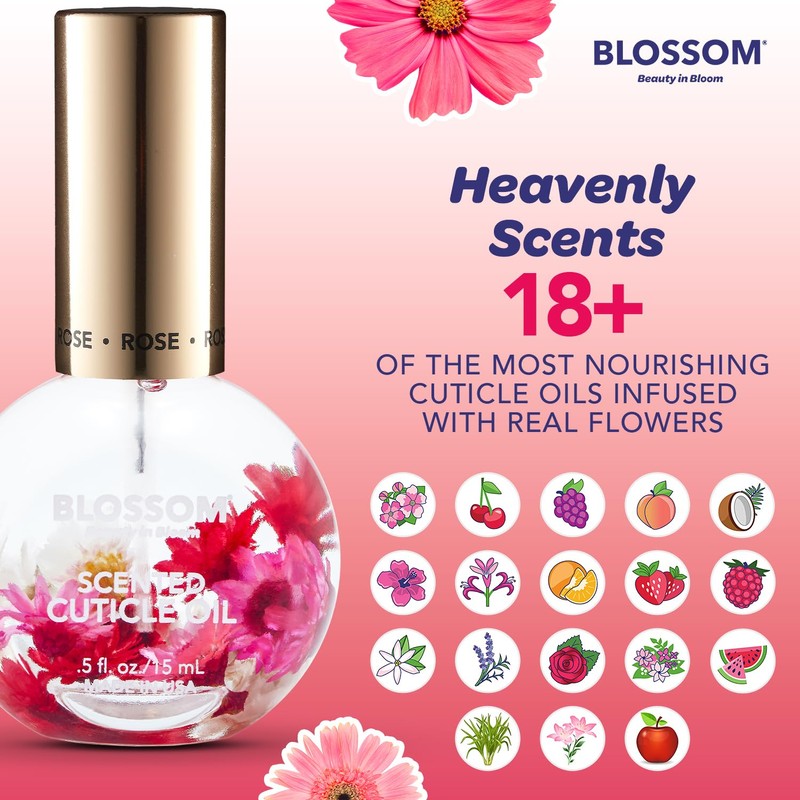 Blossom Blue Cross Professional Nail Care Nourishing Scented Cuticle Softener