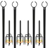 Utopia Home String Light Poles Circle, 9FT Light Poles for