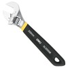 deli 8" Adjustable Wrench Heavy-Duty Chrome - Anti-Slip Grip, Smooth-Jaw,