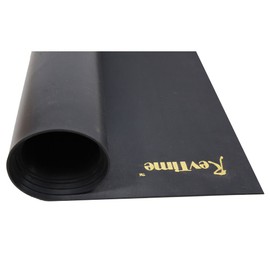 RevTime Extra Large Exercise Mat 8 x 6 Feet (96"x 72") Much Durable For Home Workout Gym Rubber Floor Mat, Best for Carpet & Hardwood Floor, Black
