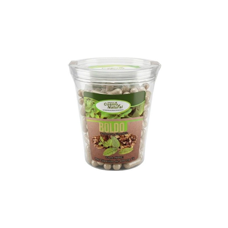 Boldo Cosmo Natural Suplemento Alimenticio Apoyo Digestivo 150 Cápsulas