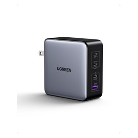 UGREEN NexodeX Charger, Total 160W High Output, Single Port, 140W, PD3.1 Compatible, USB-C*3 and USB-A*1, PD Rapid Charger, Genesis GaN Infinity™ Chip, Unique Airpyra Technology, QC4+ Compatible,