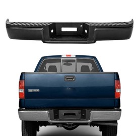 Rear Bumper Step Bumper Assembly Compatible with for 2006 2007 2008 Ford F150 Styleside W/O SENSOR Hole Carbon Steel,Polished Chrome