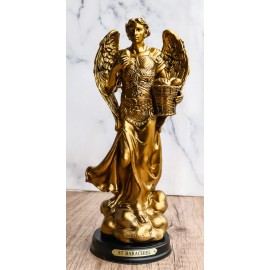Ebros Byzantine Archangel Barachiel Provision of God 8.75"H Figurine Christian