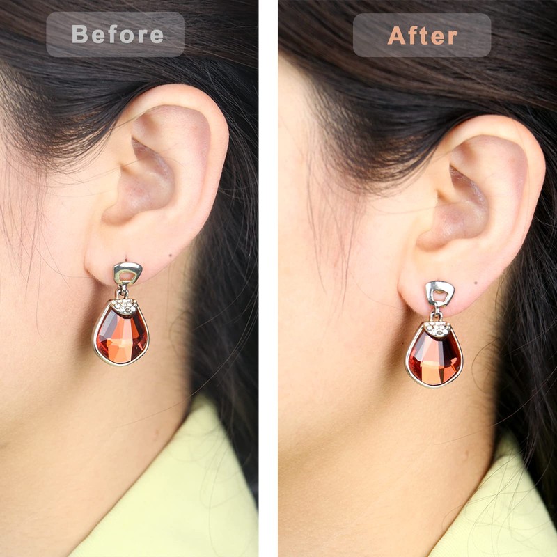 Kmeosch Anti-Droop Earring Backs - Support Backs for Heavy Earrings