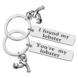 Xiahuyu Valentines Day Gifts You’re My Lobster I Found My Lobster Keychain Gifts for Boyfriend Girlfriend Husband Wife Christmas Birthday Gifts for Couple Friend