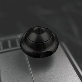 JUDIXY Fidget Spinner Pendant, Fidget Toy and Pocket Knife Accessary, Metal Silent Fidget Toys Adults for Stress Relief (Black)