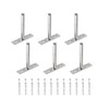 Seimneire 6pcs 3 Inch Floating Shelf Bracket, Heavy Duty Hidden