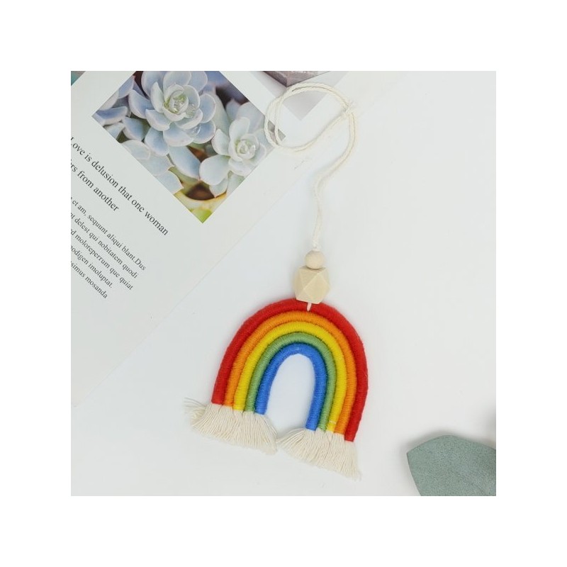Lala 라라 무지개 라탄 참장식(LALA2BA027) Lala Rainbow Rattan Charm Decoration