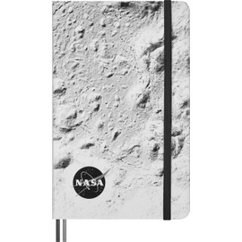 Moleskine SKNTBHL7063S1 NASA-inspired Notebook, Large Size, Width 5.1 x Height 8.3 inches (13 x 21 cm), Light Gray