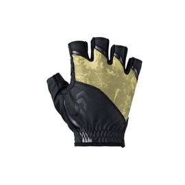 Daiwa DG-2123 Ice Dry R Padded Gloves, 5-Piece Cut, Bottom Yellow, XL