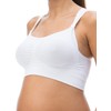 RelaxMaternity 5702 (White, L) Nursing Bra with Drop-Down Cups with
