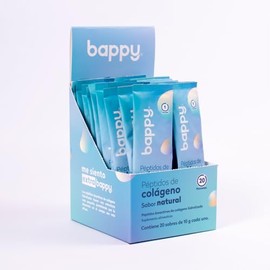 BAPPY - Péptidos de Colágeno Hidrolizado en Polvo - Porcino Tipo II - Sin Sabor - Adultos - 20 Sobres con 10 gr - 200 gr - 20 Días
