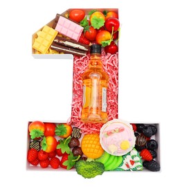 14inch Charcuteire Board Number Fillable Cardboard Platter Serving Food Fruit Decoration Box Birthday Anniversary Party Treat (1)