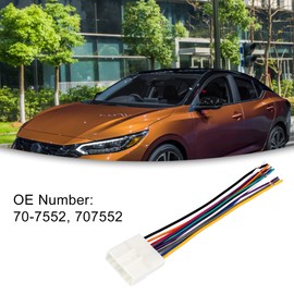 ACROPIX Car Stereo CD Player Wiring Harness Wire Radio Adapter Plug Fit for Nissan Sentra - Pack of 1 White