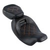 TCMT Low-Profile Driver Passenger Two Up Seat Fit For Harley