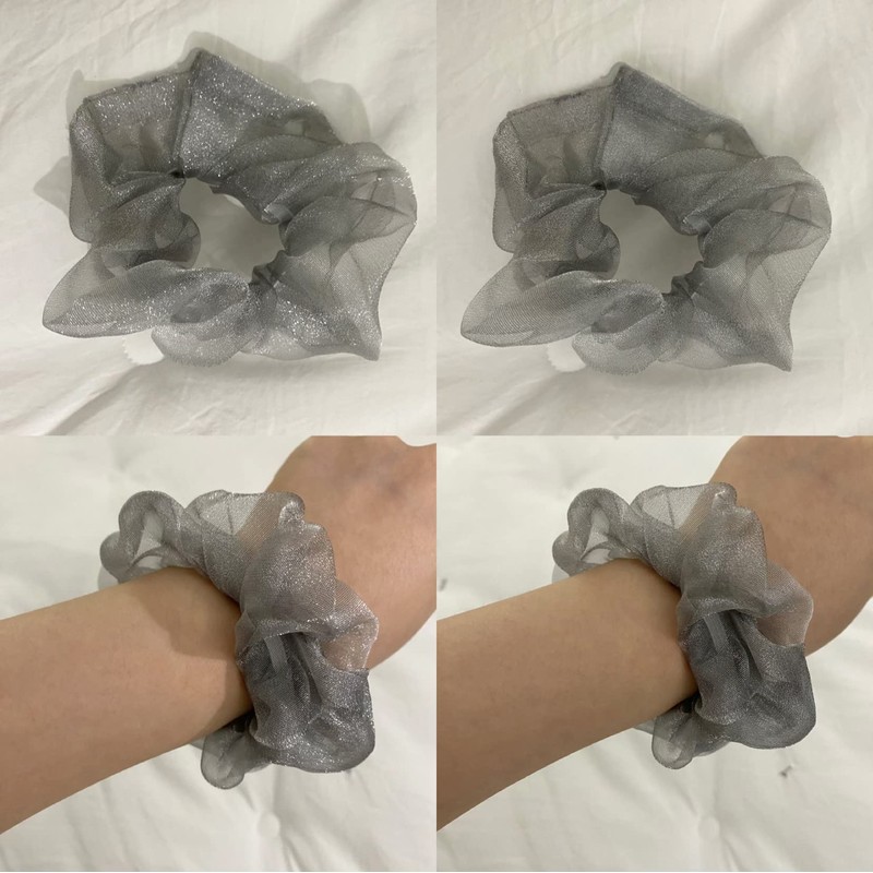 [LAMINGKI] Mingkipuff Sheer Aesthetic Hair Tie Scrunchies for That Girl