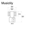 Musiclily Pro Steel Roller Guitar String Trees Rolls String Retainers