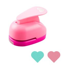 Heart-shaped Paper Punch, Jagowa Homemade Heart Pattern Punch for DIY Crafts, Scrapbooking, Photos, Greeting Cards (Random Color)