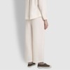 JAJU [JAJU] Women's Double Gauze Shirring Pajama Pants_Ivory