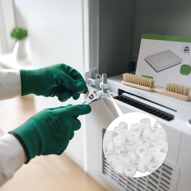 Pack of 40 Plastic Nuts M6 Nut Plastic Screws Nylon