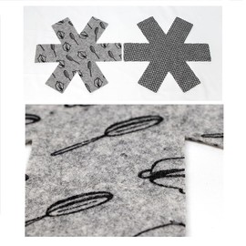 Yisanba Pack of 12 3 Different Sizes Pot and Pan Protectors, Felt Pads for Pan Protection, Plate Protector for Stacking Plate Separators for Separating Pots and Pans Pot Divider Pads