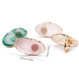 Grokebo Makeup Tools Art Plate Nail Art Palette Oval Irregular Ring Palette Ring Color Palette Nail Plate Nail Palette Mixing Manicure Equipment for Cosmetics Manicure Tools