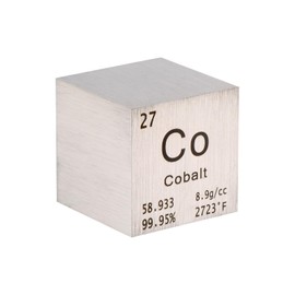 PATIKIL 1 Inch Cobalt Cube Metal Element High Density Block Pure Periodic Magnesium Block for Element Collections Teacher Lab Scientific Experiment, 25.4 mm