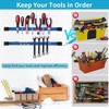 Rechabite 4 Pieces 24" Magnetic Tool Holder Strip, Blue Magnet