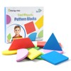 Odoorgames Magnetic Pattern Blocks - 10 Shapes - Magnetic Shapes