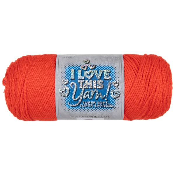Hobby Lobby Orange I Love This Yarn