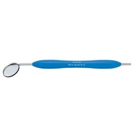 Simple Stem Plain Mouth Mirror #4 with Soft Grip Silicone Handle