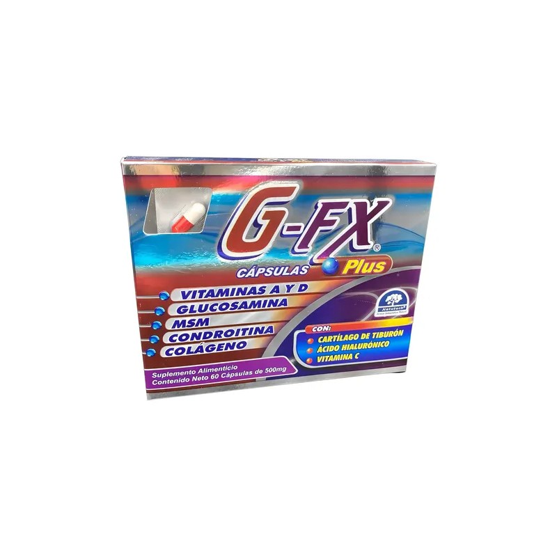 Gfx G-fx Plus 2 Caja C/60 Caps Articulaciones Glucosamina Sabor