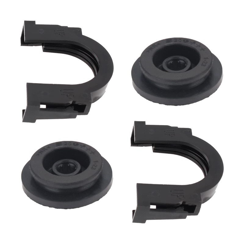 MOTOALL Upper Radiator Mount Bracket & Bushing 2Set for Nissan