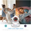 Ctronics 4G CCTV Cellular Surveillance Camera with SIM Card Indoor, 360° View Home Security Camera Indoor, Human/Motion Detection, Auto Tracking, 1080P Color Night Vision,