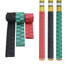 CHEUNG WIN Heat Shrink Tubing Fishing Rod Grip Anti-Slip Fishing Gear Protective Cover Shrink Rubber Grip Anti-Slip Rubber Tube Fishing Shrink Tube Grip Rod Grip Black