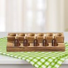 Hellery Wooden Essential Oil Bottle Storage Stand Holder Organizer Desk