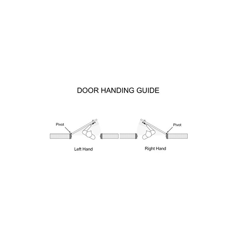 Pacific Doorware YKK Style Storefront Door Pivot Hinge Set in