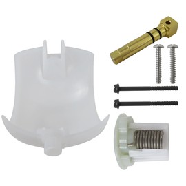 Vicue New 385318162 RV Toilet Flush Ball & Shaft Kit Compatible with Dometic Sealand Vacuum Toilets, Flush Cover with Metal Pedal, Easy to Install