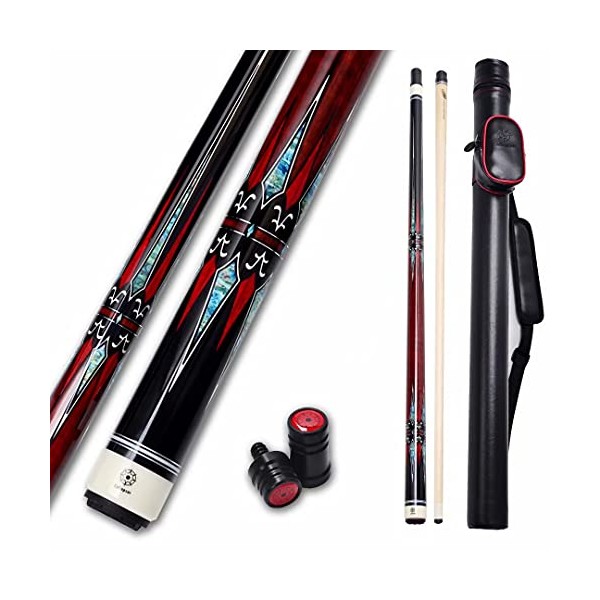 Collapsar CXL100 Pool Cue with 1X1 Hard Case,Low Deflection Shaft