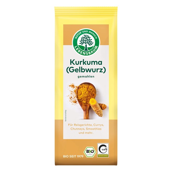 Lebensbaum Turmeric, Ground (Yellow Root), Pack of 3 (3 x