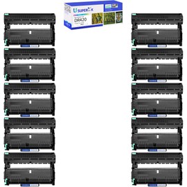 USUPERINK 10 Pack High Yield Compatible Drum Unit Replacement for Brother DR420 DR-420 Black use in Brother DCP-7060D HL-2130 HL-2132 HL-2220 HL-2240 Intellifax 2840 MFC-7240 Printer