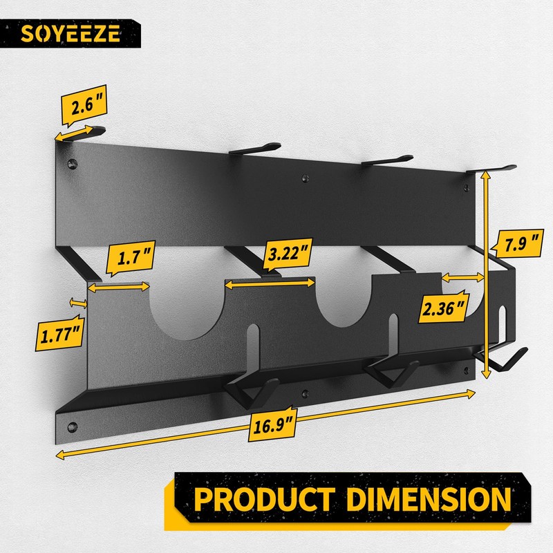SOYEEZE Angle Grinder Holder, Angle Grinder Tool Stand for Milwaukee/Dewalt