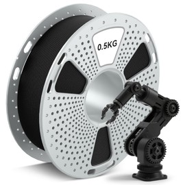 SUNLU 500G PA12-CF 3D Filament 1.75mm, Carbon Fiber Nylon Filament, Excellent Wear & Oil Resistance, Heat-Resistant Spool, Engineering Filament, Dimensional Accuracy +/-0.02mm, 0.5KG Spool, Black