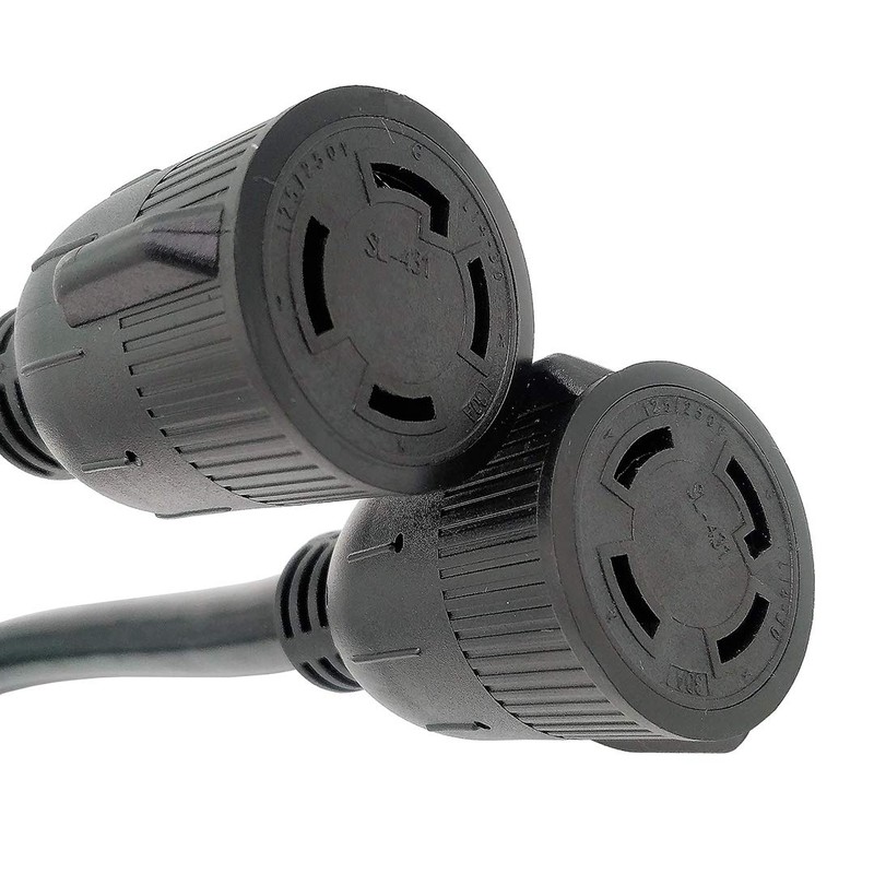 Parkworld 60462 Generator 30 amp Splitter L14-30P Male to (2)
