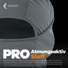fuinloth Balaclava Ski Mask Balaclava Motorcycle Bicycle for Outdoor Sports Men / Women, lightgrey, Unit size
