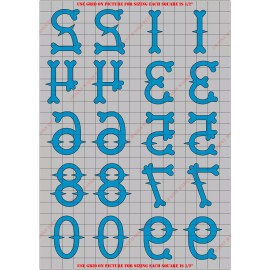 Paint Masks Plus SNB9100PT-R 2" Numbers (Reversed) General Paint Mask/ Stencil Kit