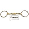 Amidale Loose Ring French Link Copper Mix Snaffle Bit S/S German Silver Flat Link 5.50 Inches