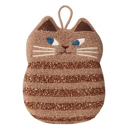Decore Corporation AH-47741 Sparkling Kitchen Sponge, Cat BR Size: Approx. 3.7 inches (9.5 cm), D3 H12 (Does not include strings)