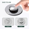 Drain Plug with Strainer, Stainless Steel Sink Drain Strainer, Sink